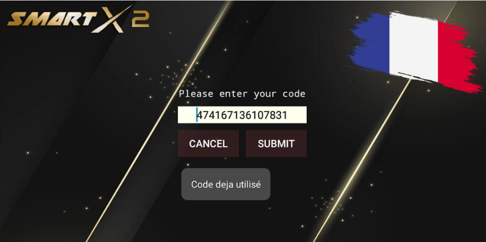Solution du problème code déjà utilisé sur l&rsquo;application smart x2 2023