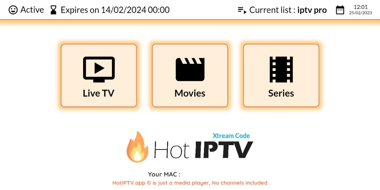 Hot iptv 1 Mois d&rsquo;essai gratuit au service de smartersfrpro 2023